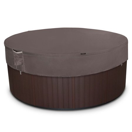 Classic Accessories Ravenna Water-Resistant Round Hot Tub Cover, 84 in. 56-491-015101-EC